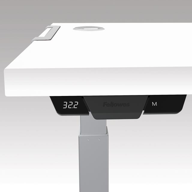 Cadru metalic birou reglabil pe inaltime Fellowes LEVADO, prevazut cu 4 setari programabile, rezistent, durabil