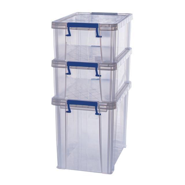 Cutie plastic cu capac Fellowes ProStore, 70 litri