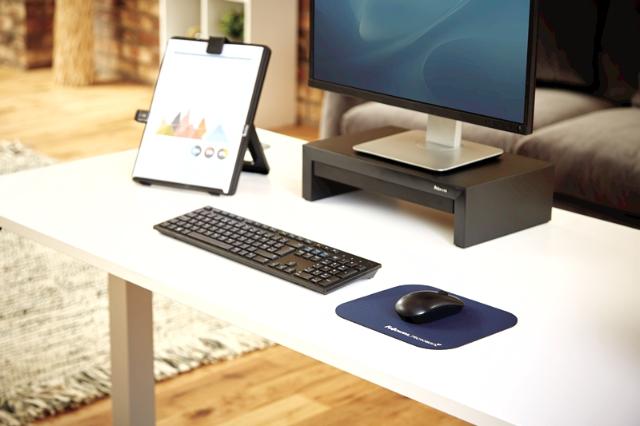 Mousepad cu protectie antibacteriana Fellowes Microban, bleumarin
