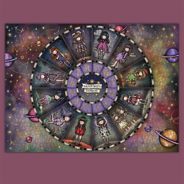 Puzzle 1000 piese, Gorjuss, Zodiile si constelatiile