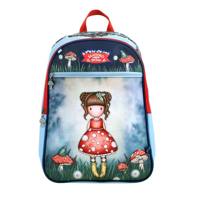 Ghiozdan Gorjuss, Little Mushroom, 1 compartiment, 33x43x20 cm