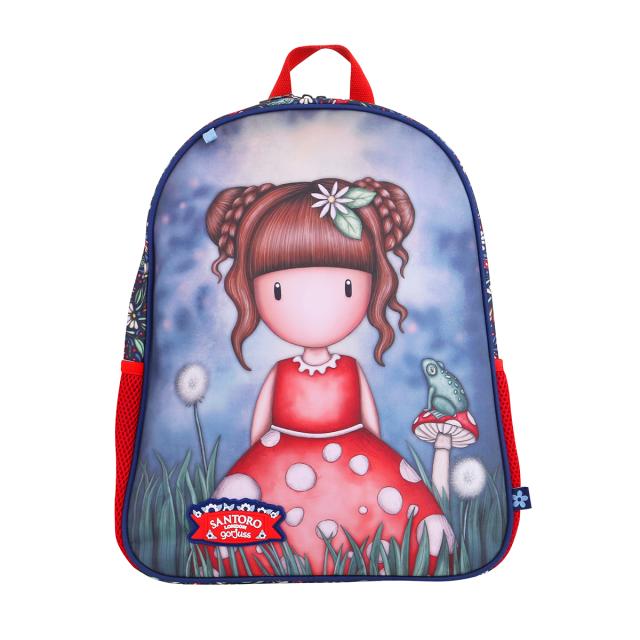Rucsac Gorjuss, Little Mushroom, 1 compartiment, 34x43x16 cm