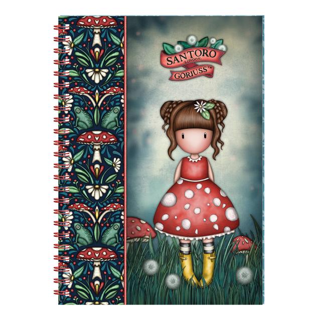 Notes cu spira A5 Gorjuss, Little Mushroom, Dictando