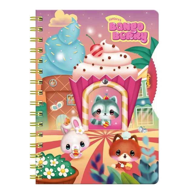 Agenda cu spira Bangoberry, Remi Ratonul, 192 file, 16x21 cm