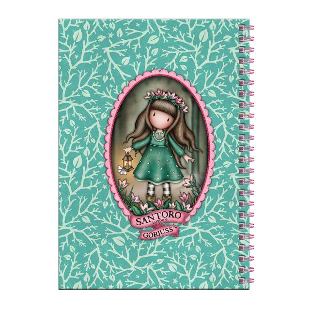 Caiet A4 Gorjuss, Wildflower cu accesorii scolare
