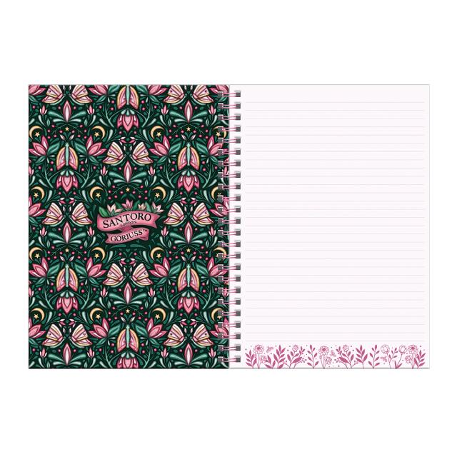 Caiet A4 Gorjuss, Wildflower cu accesorii scolare