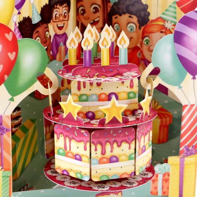 Felicitare, Santoro, Design Tort Aniversar