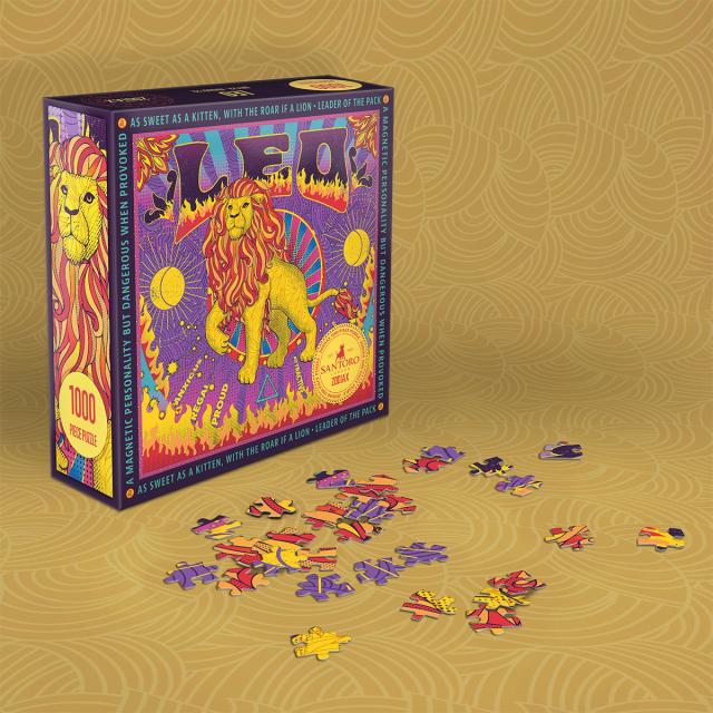 Puzzle 1000 piese, Gorjuss, zodia Leu