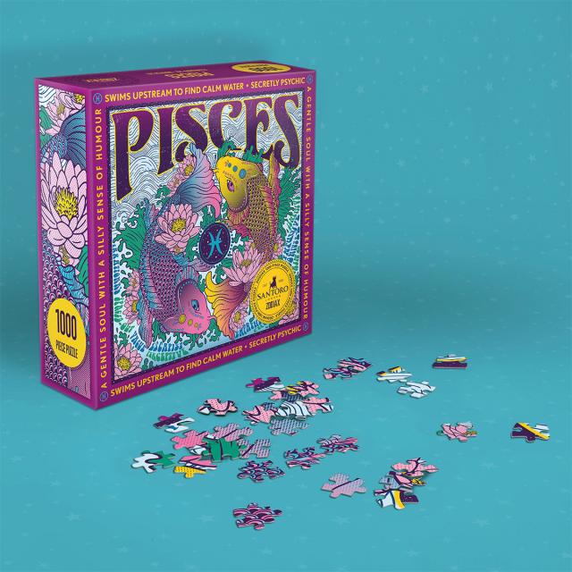 Puzzle 1000 piese, Gorjuss, zodia Pesti