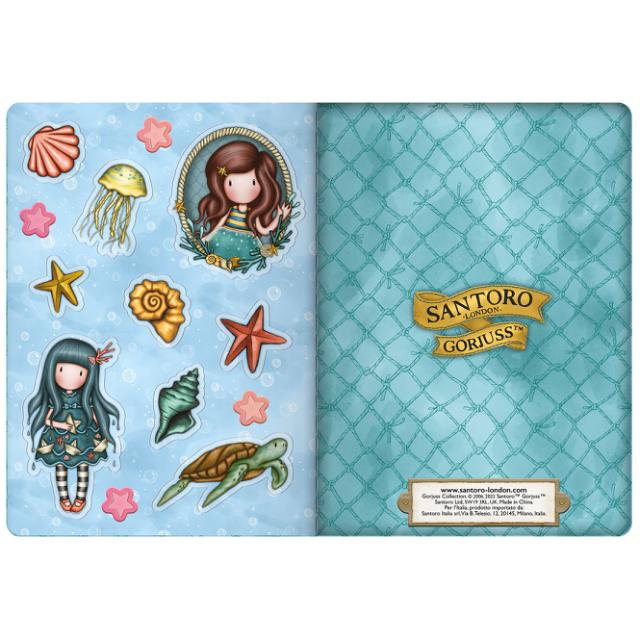 Carnetel cu stickere, Santoro Gorjuss, Making Waves, diverse modele