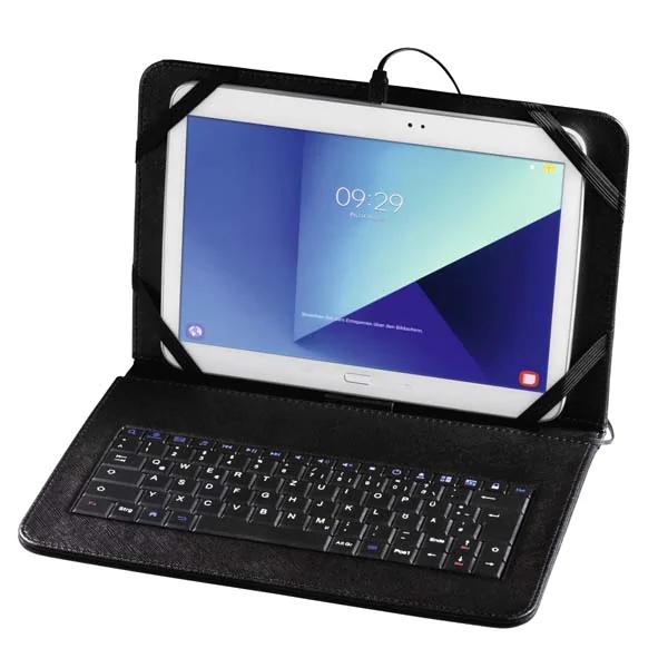 Husa Flip Cover cu tastatura pentru tableta 10.1 inch, HAMA U8182501, Negru