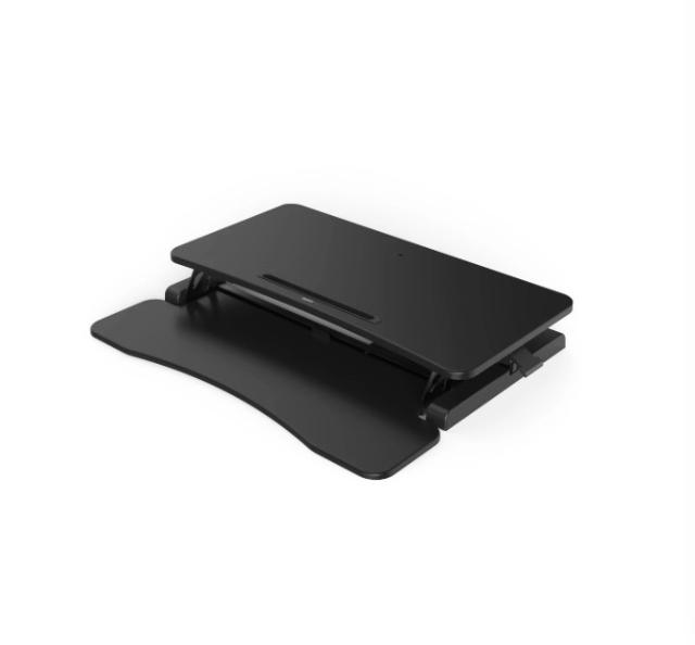 Stand birou ajustabil Hama, pentru laptop/monitor, 80x40 cm, negru