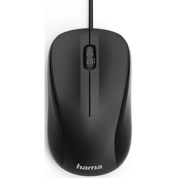 Mouse cu fir HAMA MC-300, 1200 dpi, negru