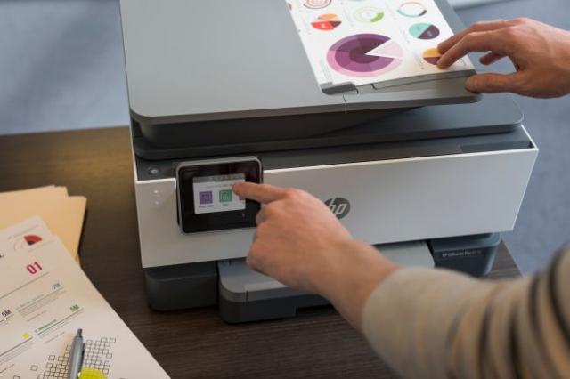 Multifunctional inkjet color HP OfficeJet Pro 9013, retea, Wireless, Duplex, ADF, A4