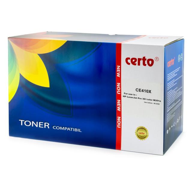 Toner Certo, compatibil HP CE410X, 4000 pagini, negru