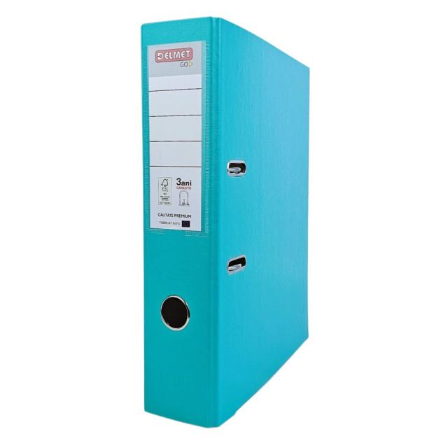 Biblioraft Delmet GO A4, 75mm, PP/Carton, turcoaz