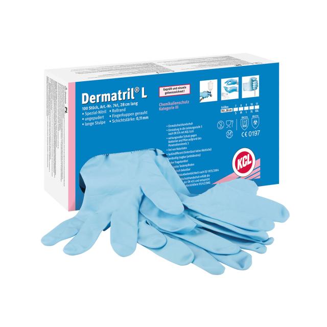 Manusi Honeywell Dermatril L 741 cat III nepudrate, marimea 9, 100 bucati