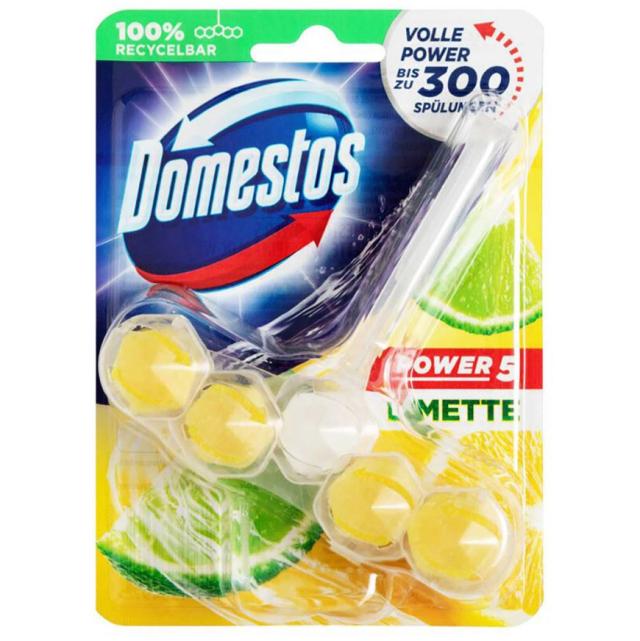 Odorizant toaleta Domestos solid 55g, diferite arome, 3 bucati