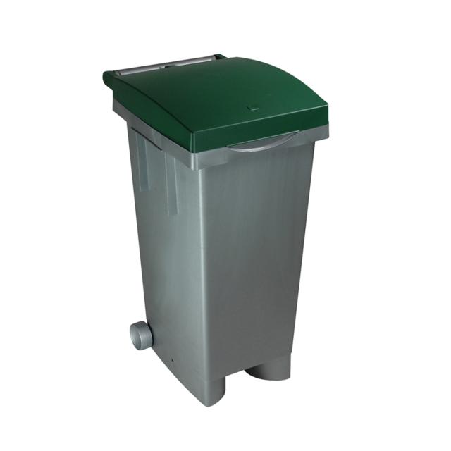Pubela colectare selectiva Tata, 80L, capac verde