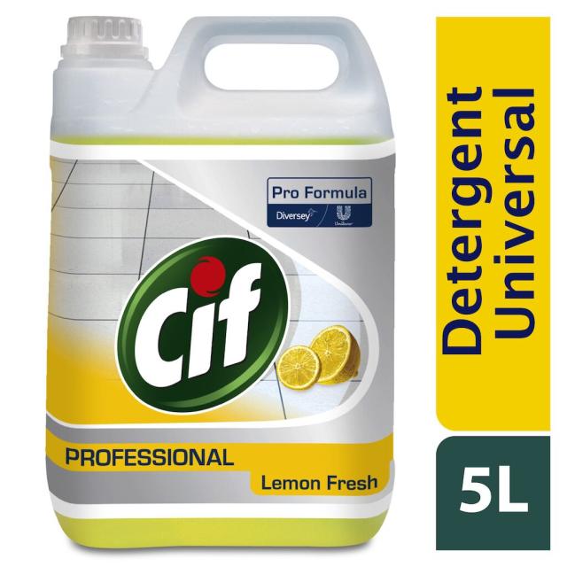 Detergent universal diverse suprafete Cif Lemon Fresh, 5L