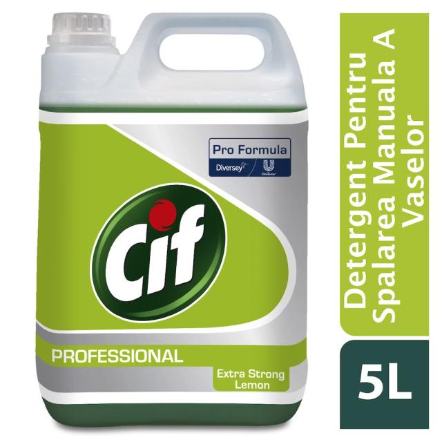 Cif detergent de vase super concentrat cuaroma de lamaie, 5 l