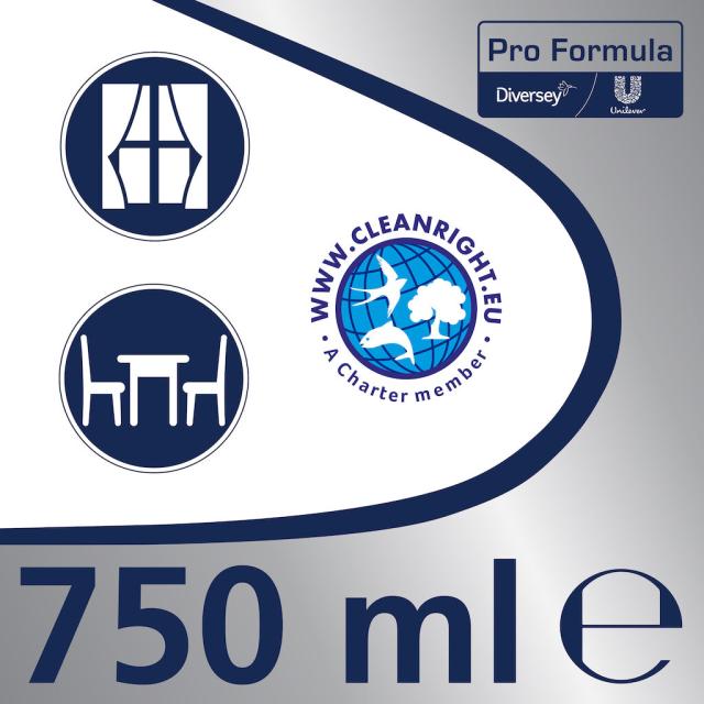 Detergent profesional Cif pentru geamuri si suprafete, 750 ml