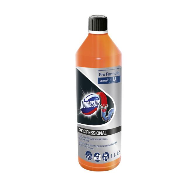Domestos ProFormula gel pentru desfundarea tevilor, 1 l