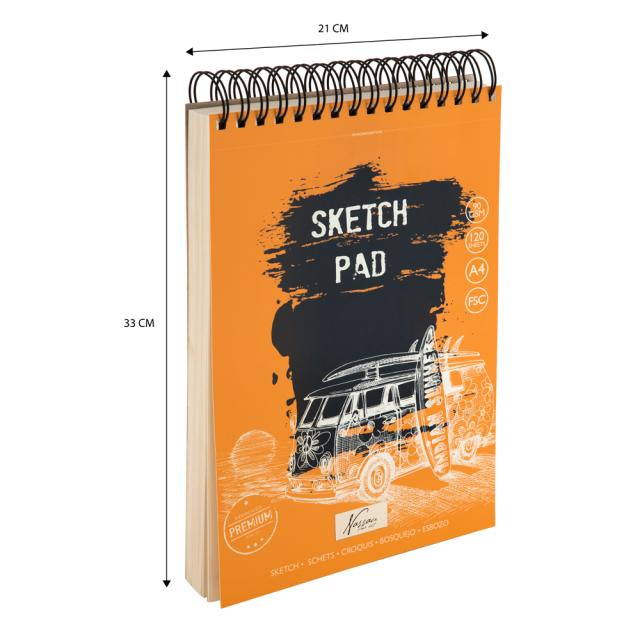 Bloc de schite Creative Craft, A4, 90 g, 120 file