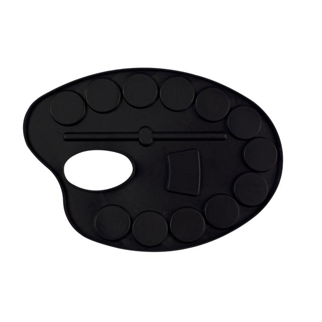 Paleta pictura cu acuarele Creative Craft, 12 culori si pensula