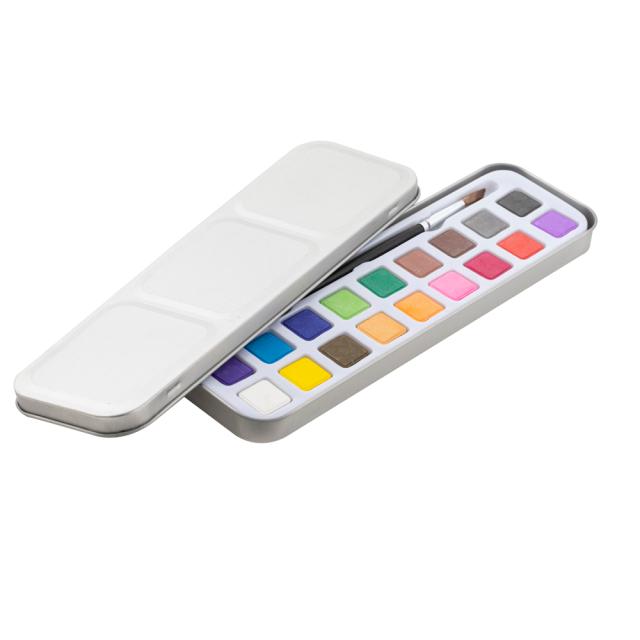 Set acuarele Creative Craft, 18 culori si pensula