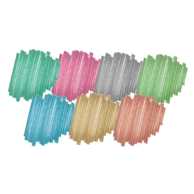 Set 7 markere Creative Craft, culori metalice cu varf tip pensula