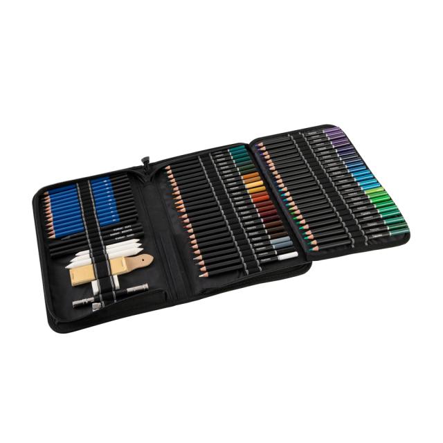 Trusa 96 piese Creative Craft, pentru schite si colorat ArtSensations