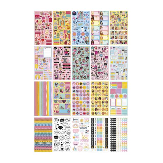 Carte de stickere Creative Craft, 23x12 cm, 20 file, diverse modele