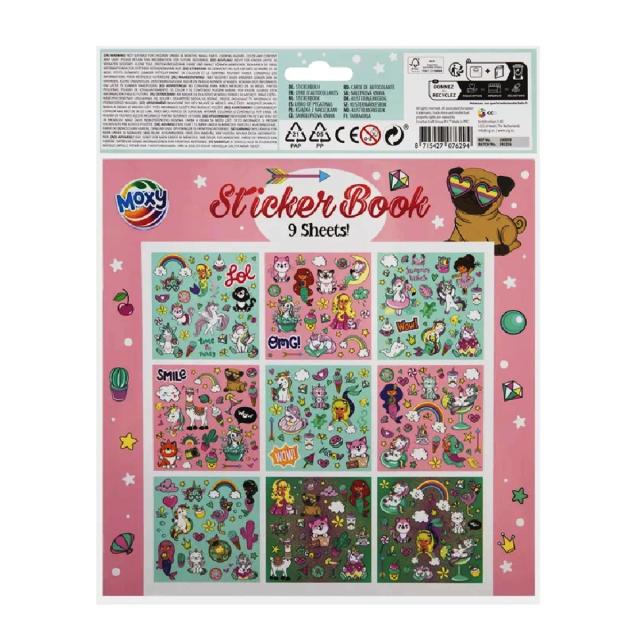 Carte stickere Creative Craft, 21x21 cm, 9 file, design sirena