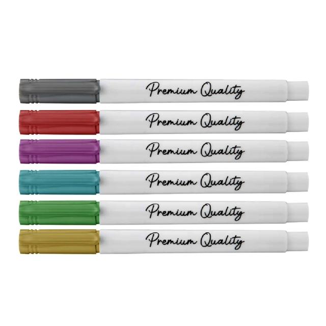 Set Creative Craft, 6 markere culori metalizate