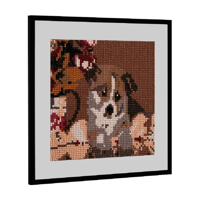 Pictura diamant Creative Craft, model caine, 20x20 cm