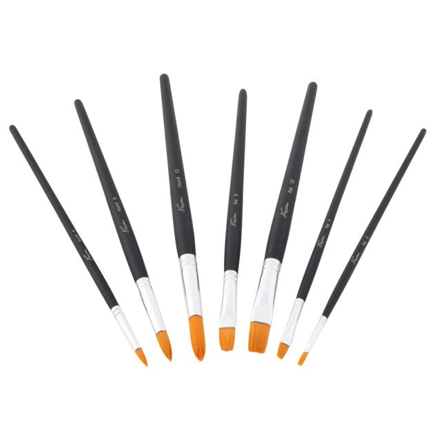 Set Nassau Fine Art, 7 pensule profesionale, diverse dimensiuni