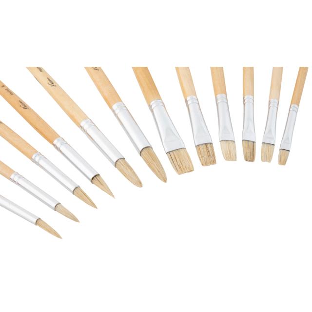 Set Nassau Fine Art, 12 pensule profesionale, diverse dimensiuni