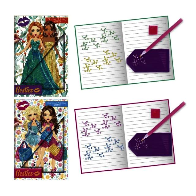 Agenda Creative Craft, A5, pictura cu diamante, diverse modele