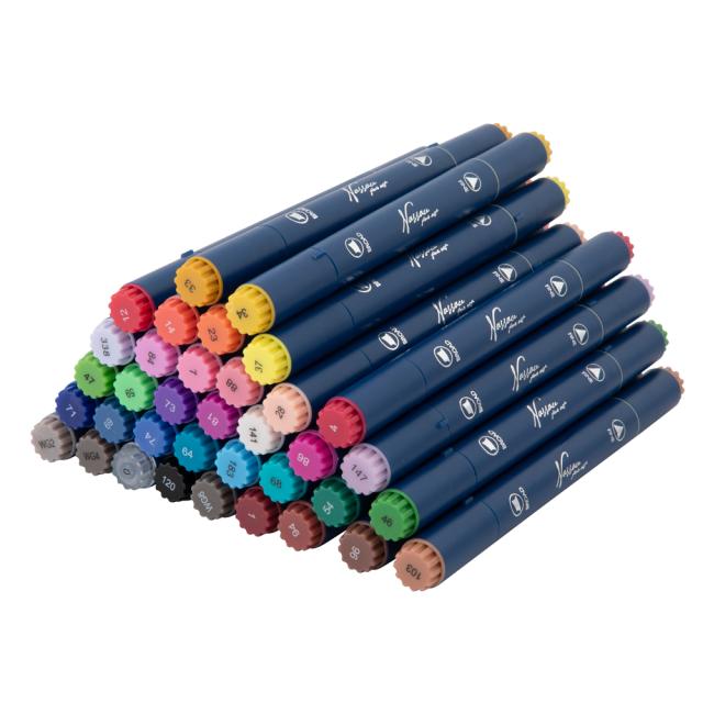 Set 36 markere Creative Craft, 2 capete in cutie metal