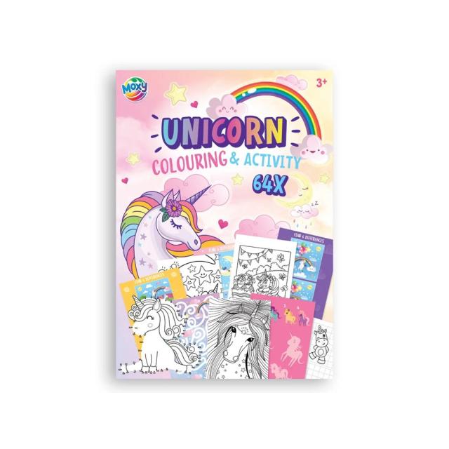 Carte de colorat, Creative Craft, A4, 64 pagini, design unicorni