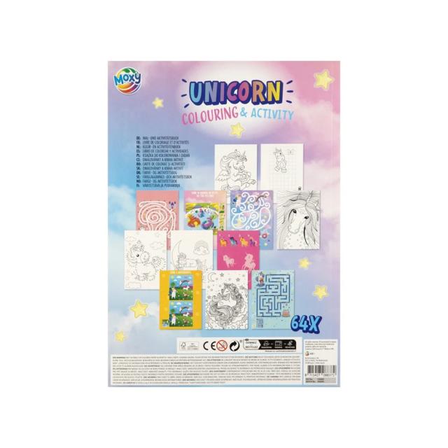 Carte de colorat, Creative Craft, A4, 64 pagini, design unicorni