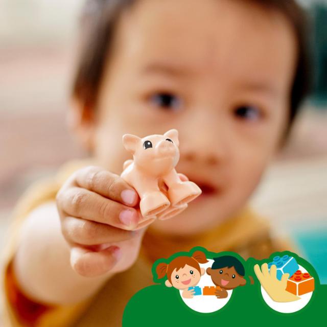 LEGO DUPLO, Animalele de la ferma, numar piese 11, varsta 2+