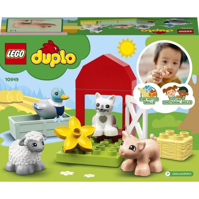 LEGO DUPLO, Animalele de la ferma, numar piese 11, varsta 2+