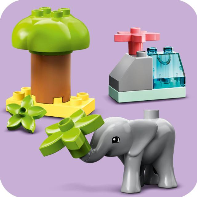 LEGO DUPLO, Animale salbatice din Africa, numar piese 10, varsta 2+
