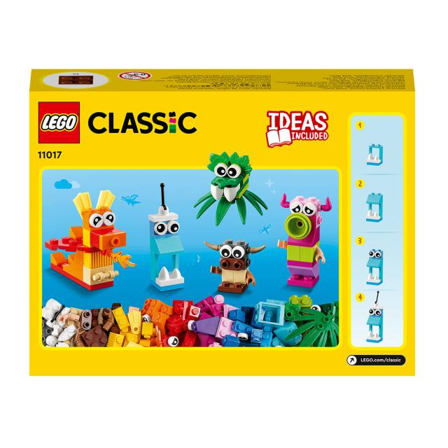 LEGO Classic, Monstri creativi, numar piese 140, varsta 4+