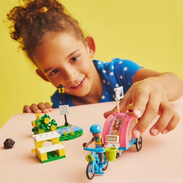 LEGO Friends, Bicicleta pentru salvarea cainilor, numar piese 125, varsta 6+