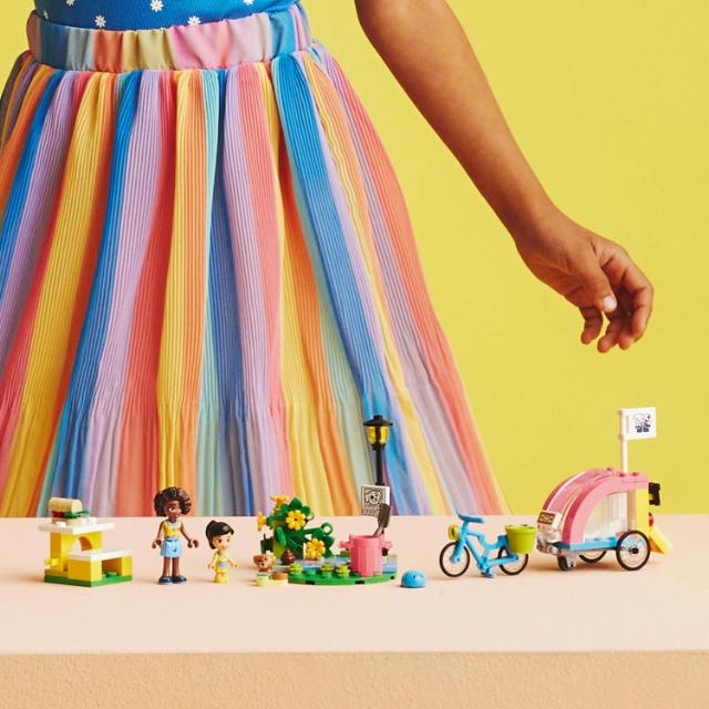 LEGO Friends, Bicicleta pentru salvarea cainilor, numar piese 125, varsta 6+