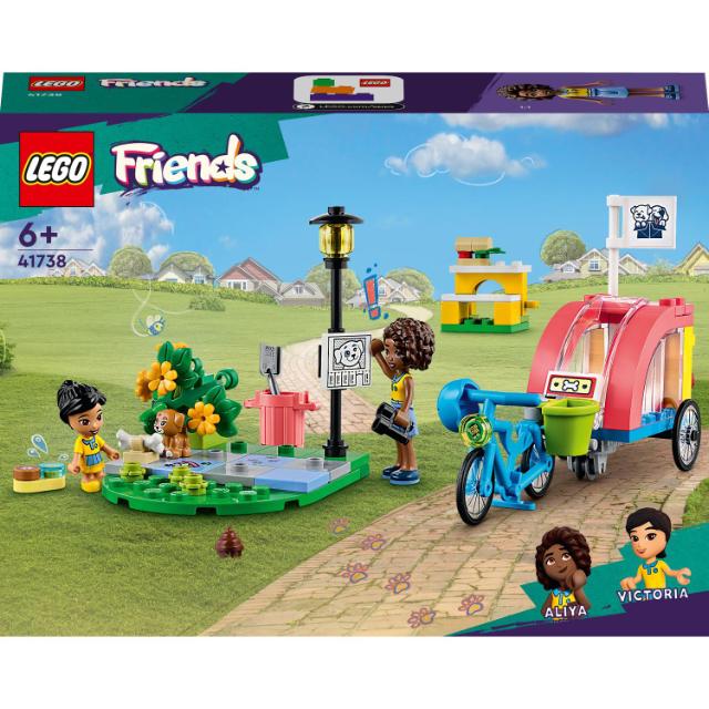 LEGO Friends, Bicicleta pentru salvarea cainilor, numar piese 125, varsta 6+