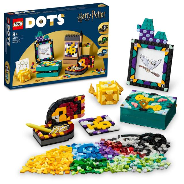 LEGO DOTS, Kit pentru desktop Hogwarts, numar piese 856, varsta 8+